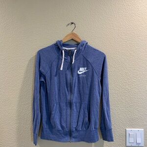 Nike Blue Athletic Jacket with Hood
